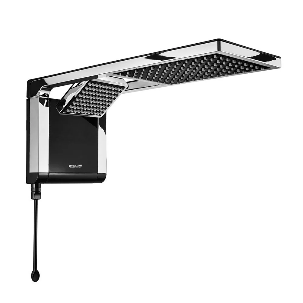 Chuveiro Acqua Duo Preto Cromada 127V 5500W LORENZETTI 7510106