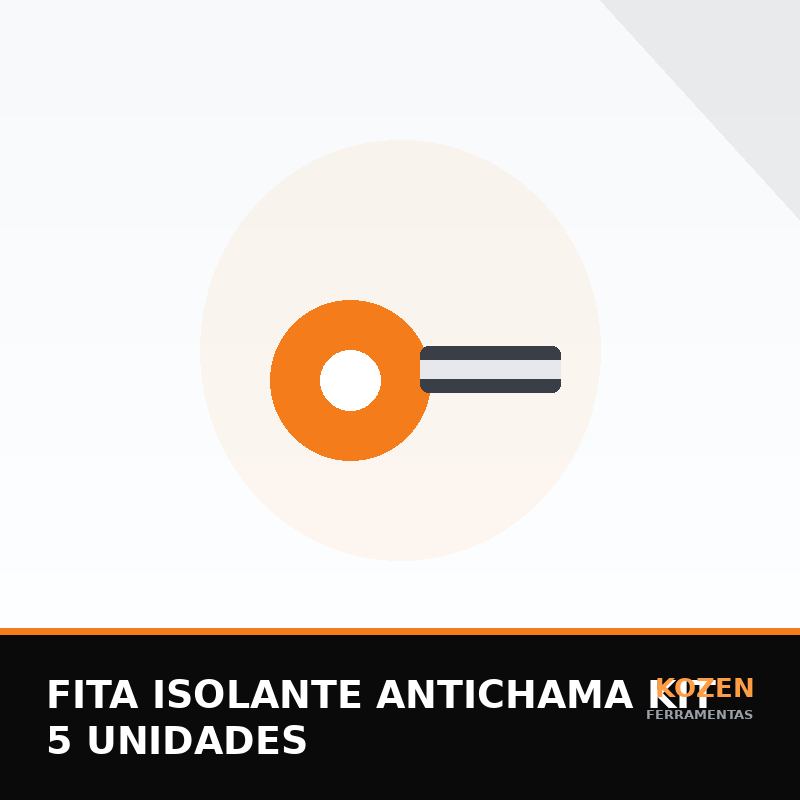 Fita Isolante Antichama Kit 5 Unidades