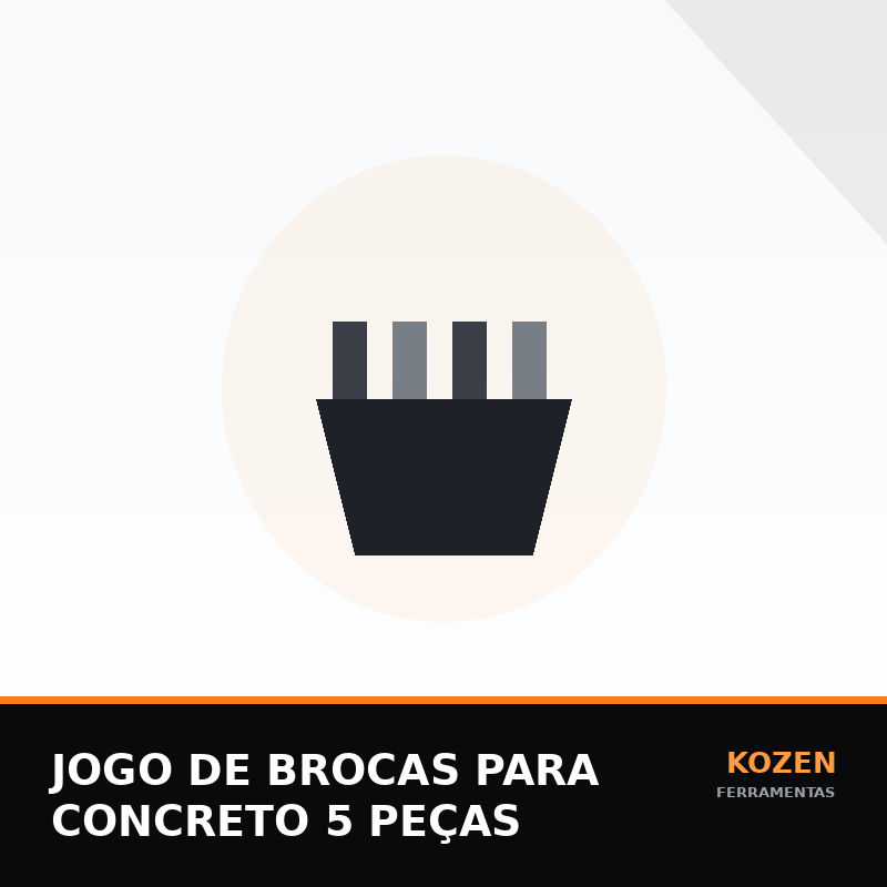 Jogo de Brocas para Concreto 5 Peças